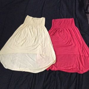 2 for $25 tube top dress or cover-up
